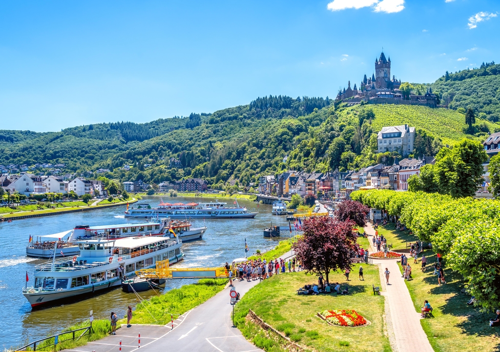 Lais Puzzle - Blick auf Cochem und die Reichsburg, Mosel, Rheinland Pfalz, Deutschland - 1.000 Teile p-343167