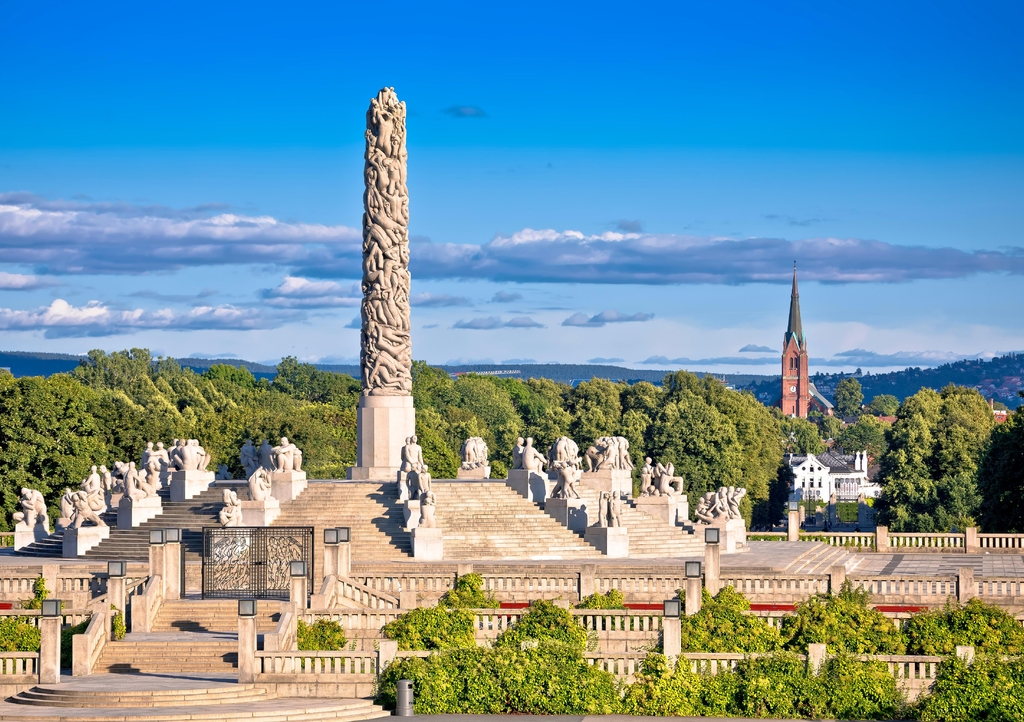 Lais Puzzle - Der Vigeland-Park in Oslo - eine malerische Aussicht - 1.000 Teile p-343203
