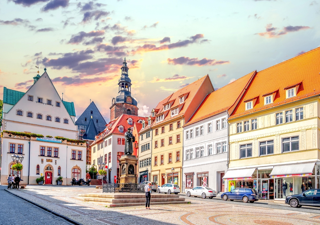 Lais Puzzle - Altstadt, Lutherstadt, Eisleben, Deutschland - 1.000 Teile p-343410