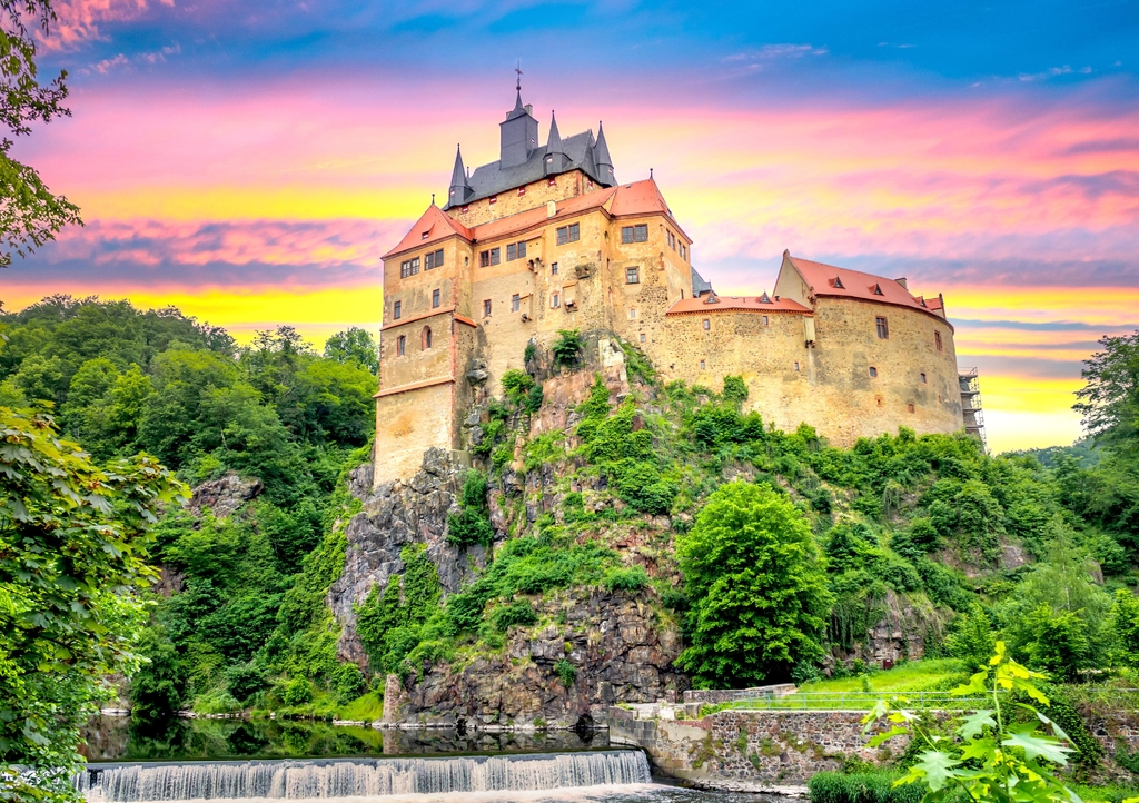 Lais Puzzle - Burg Kriebstein, Sachsen, Deutschland - 1.000 Teile p-343460