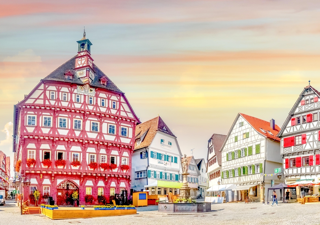 Lais Puzzle - Altstadt, Markgröningen, Deutschland - 1.000 Teile p-343526