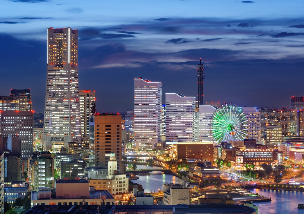 Lais Puzzle - Yokohama, Japan Stadtbild des Bezirks Minato Mirai - 1.000 Teile p-343607