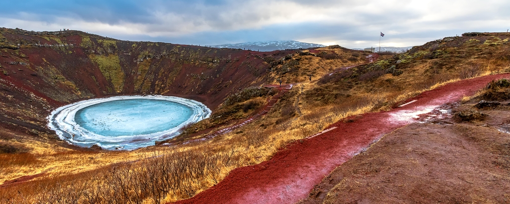 Lais Puzzle - Kerid , Kerið vulkanischer Kratersee Island - 2.000 Teile p-343936