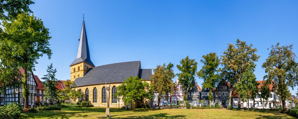 Lais Puzzle - Historischer Stadtkern, Gütersloh, Nordrhein-Westfalen, Deutschland - 2.000 Teile p-344049