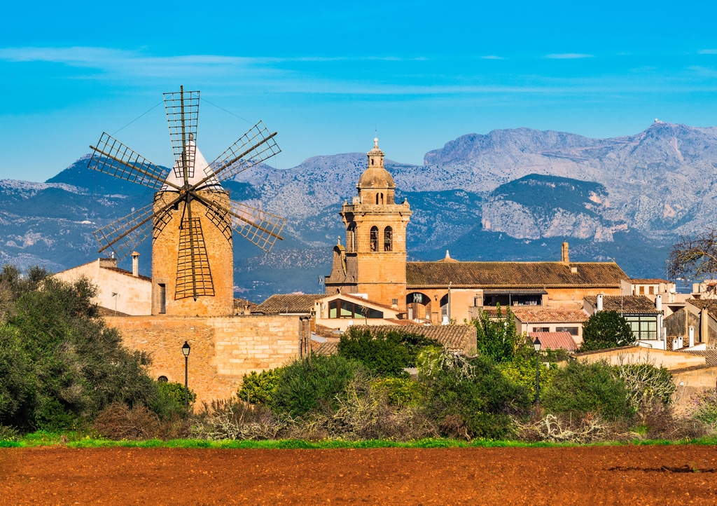 Lais Puzzle - Mallorca, Blick auf das Dorf Algaida - 1.000 Teile p-345038