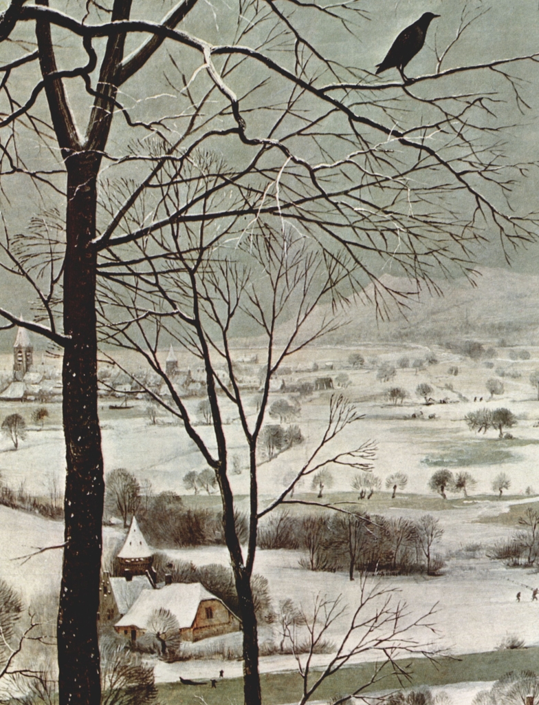 Lais Puzzle - Pieter Bruegel d. Ä. - Zyklus der Monatsbilder, Szene: Heimkehr der Jäger (Monat Januar), Detail - 1.000 Teile p-348323