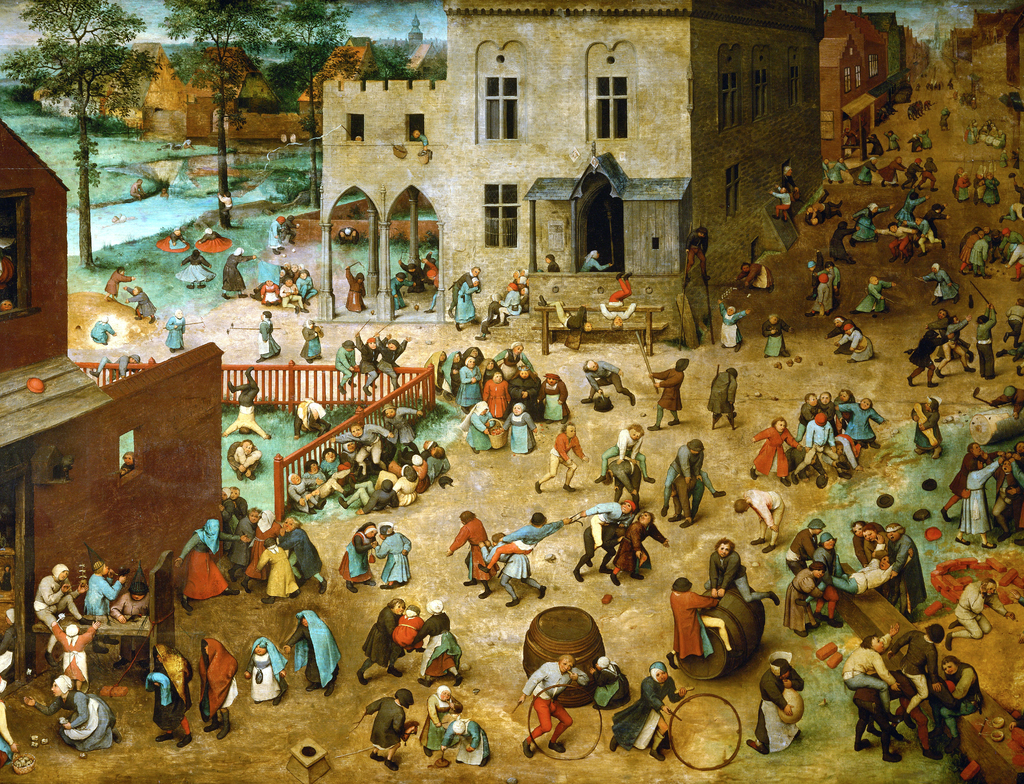 Lais Puzzle - Pieter Bruegel d. Ä. - Serie der sogenannten bilderbogenartigen Gemälde, Szene: Die Kinderspiele - 1.000 Teile p-348368