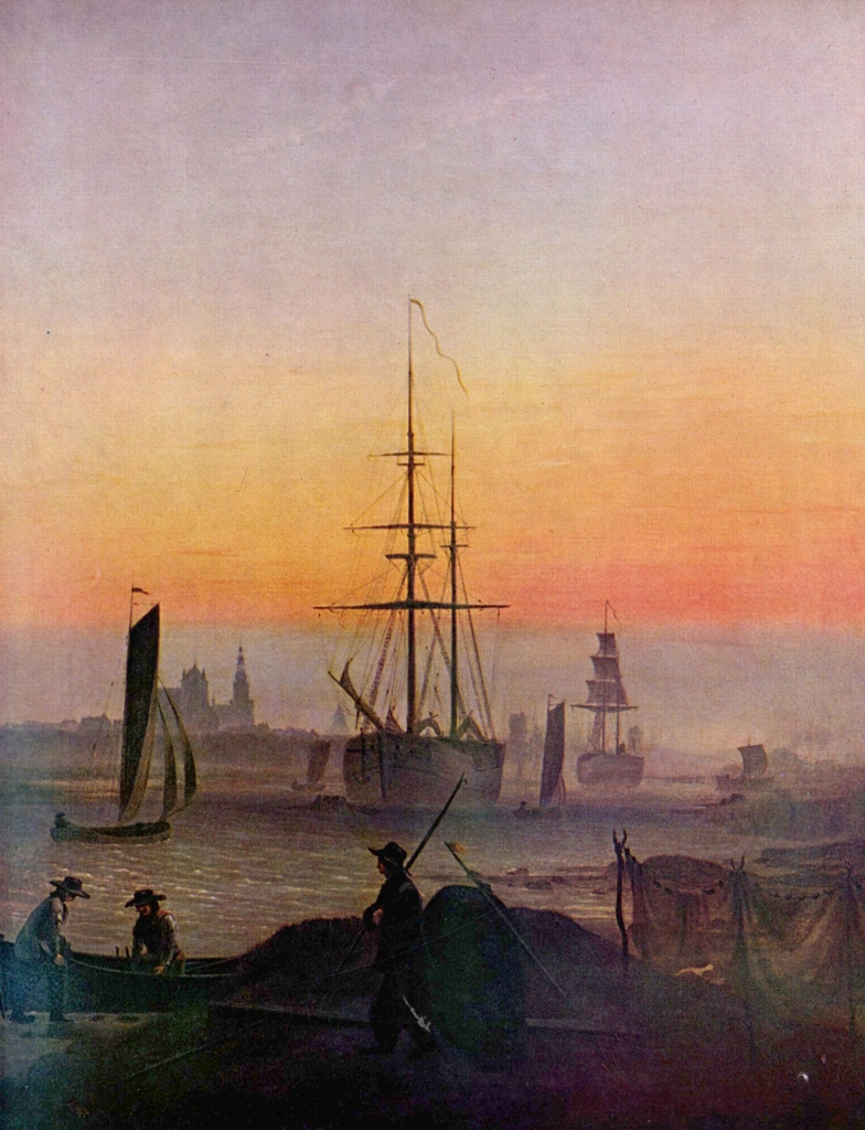 Lais Puzzle - Caspar David Friedrich - Schiffe im Hafen von Greifswald - 1.000 Teile p-348381