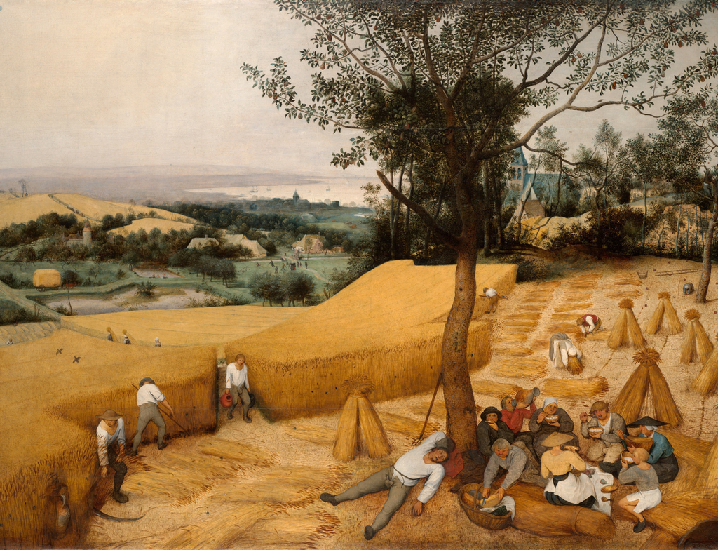 Lais Puzzle - Pieter Bruegel d. Ä. - Zyklus der Monatsbilder, Szene: Die Kornernte (Monat August) - 1.000 Teile p-348392