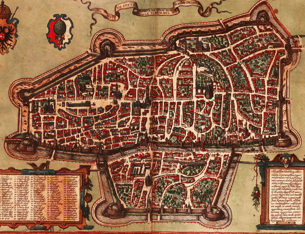 Lais Puzzle - Historische Stadtkarte Augsburg 1572 - 1.000 Teile p-348494