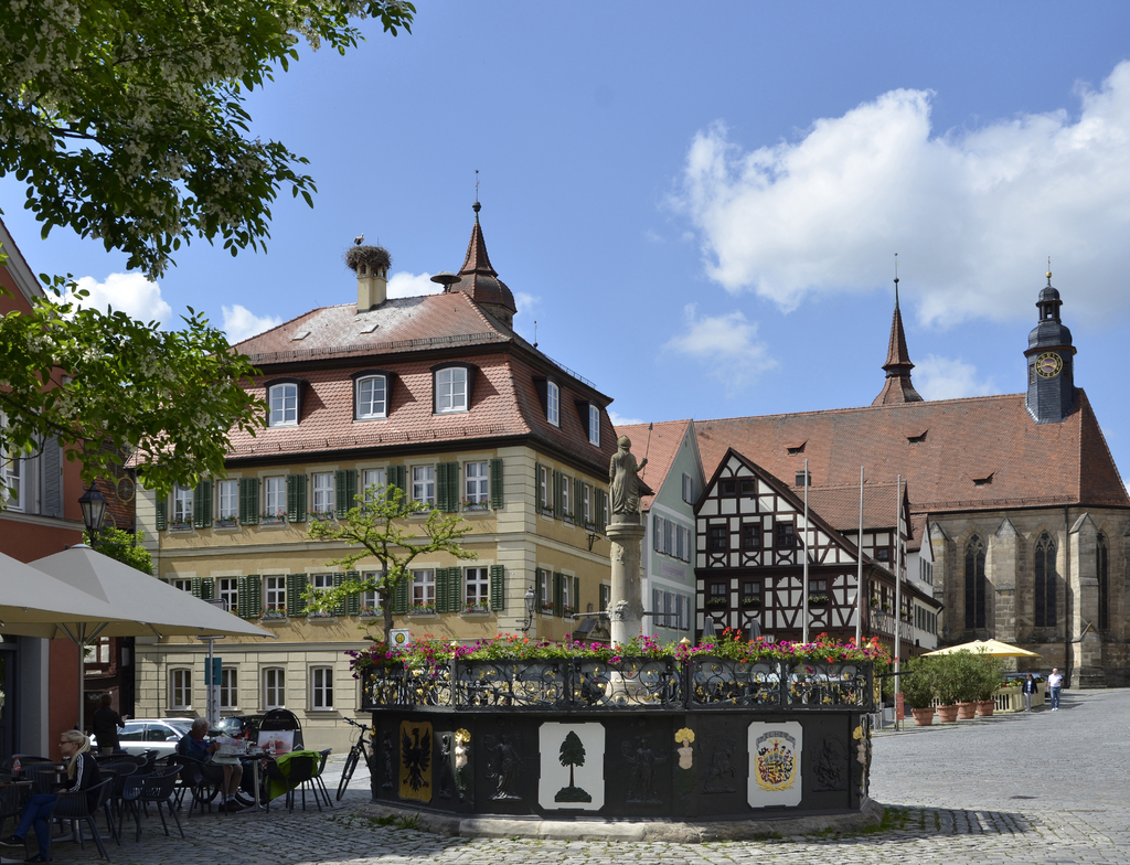 Lais Puzzle - Brunnen i.d. Altstadt von Feuchtwangen - 1.000 Teile p-348891