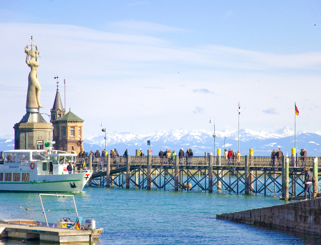 Lais Puzzle - Blick auf den Hafen in Konstanz, Bodensee, Deutschland - 1.000 Teile p-349579