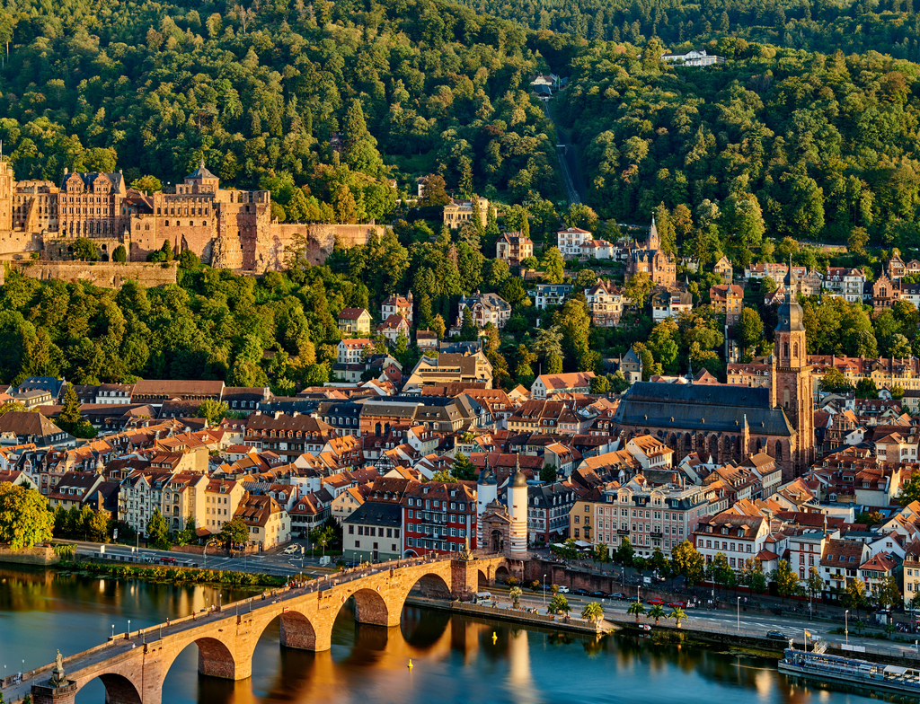 Lais Puzzle - Ansicht der Stadt Heidelberg, Bundesland Baden Württemberg, Deutschland - 1.000 Teile p-349656