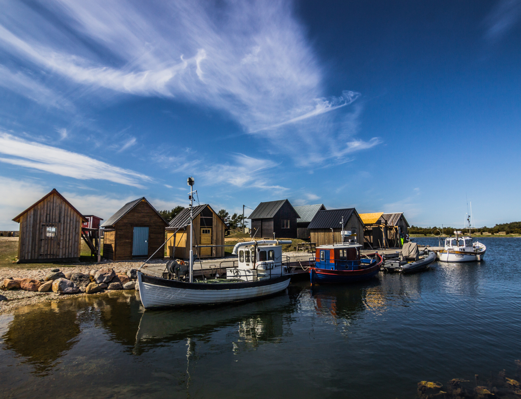 Lais Puzzle - Faro, Gotland: Hafen in Faro auf Gotland, Schweden - 1.000 Teile p-349996
