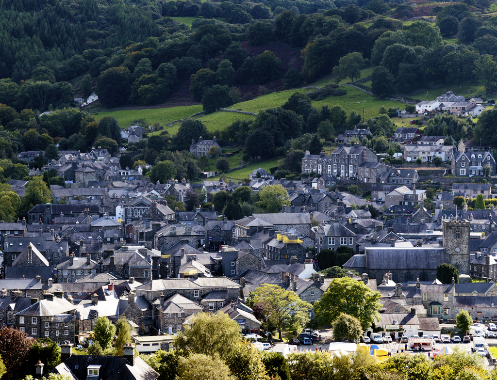 Lais Puzzle - Gesamtansicht von Dolgellau, Gwynedd - 1.000 Teile p-350132