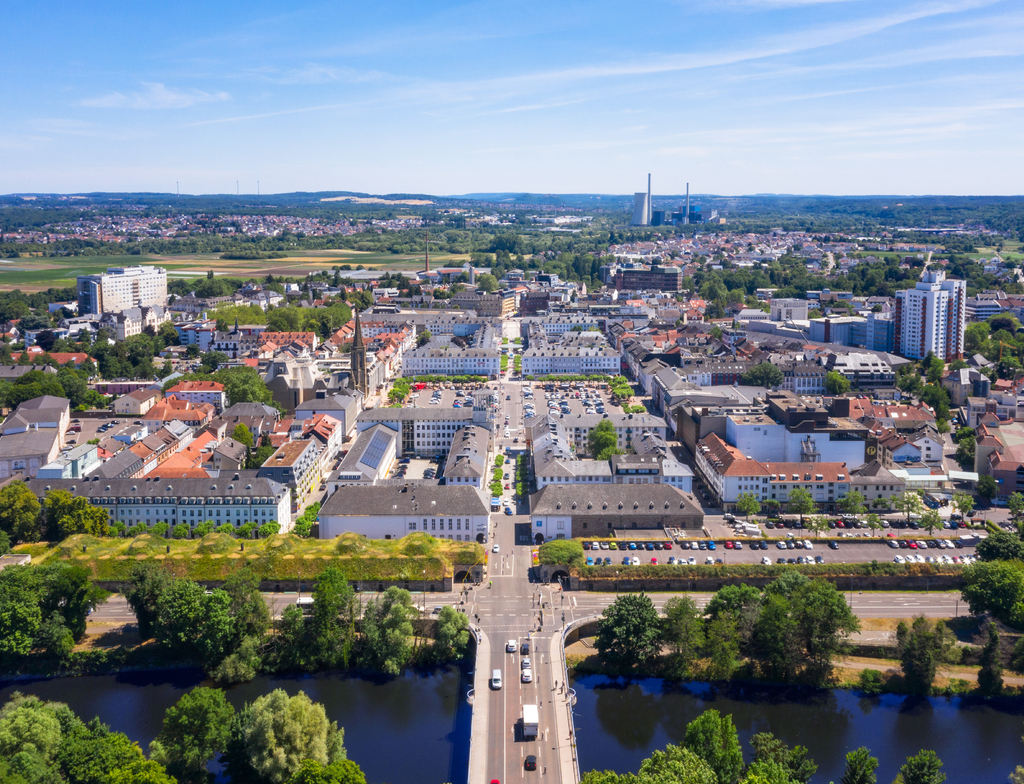 Lais Puzzle - Stadtteil Saarlouis Luftbild Saarland - 1.000 Teile p-350434