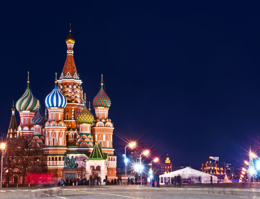 Lais Puzzle - Moskau St. Basilius Kathedrale Nachtaufnahme - 1.000 Teile p-351004