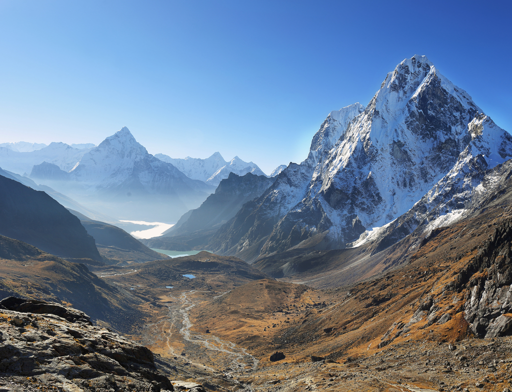 Lais Puzzle - Ama Dablan und Cholatse Gipfel von Dzongla, Chola Pass, Nepal - 1.000 Teile p-351880
