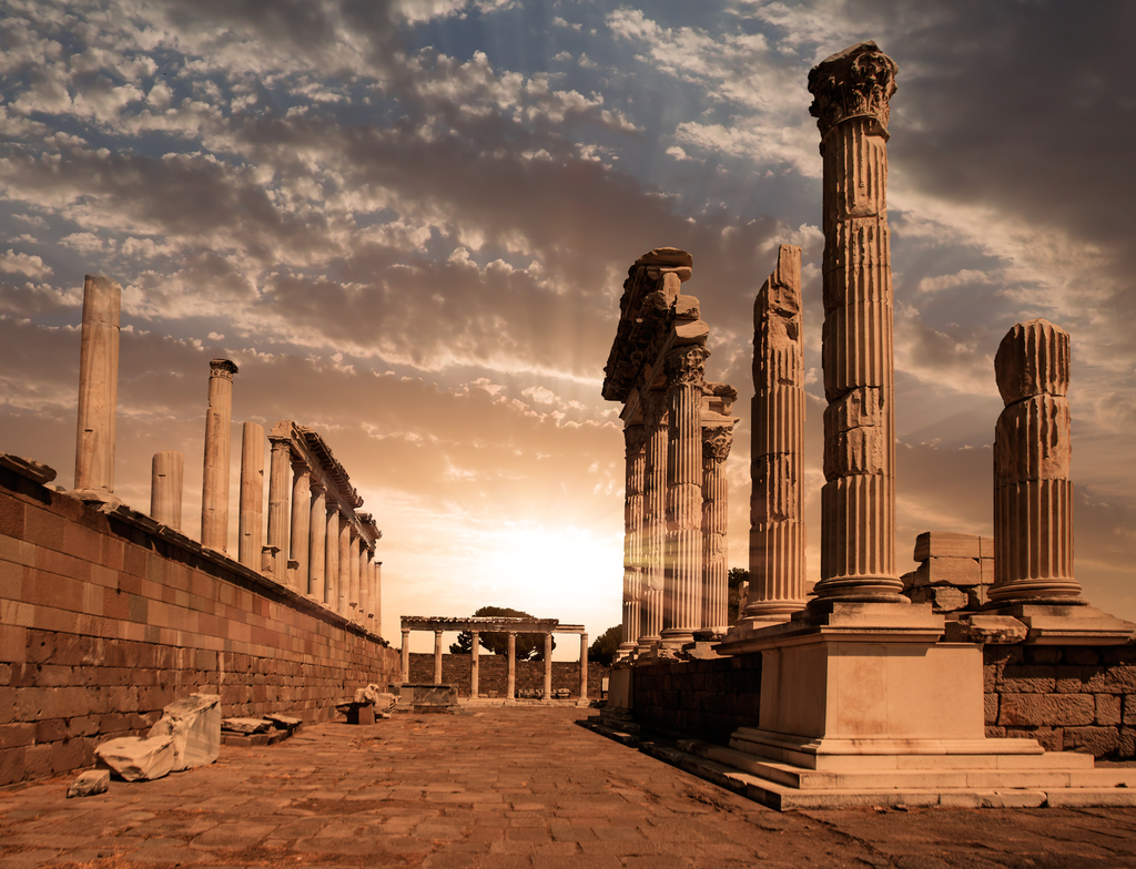 Lais Puzzle - Akropolis, antike Stadt, Pergamon (Bergama), Türkei - 1.000 Teile p-352376