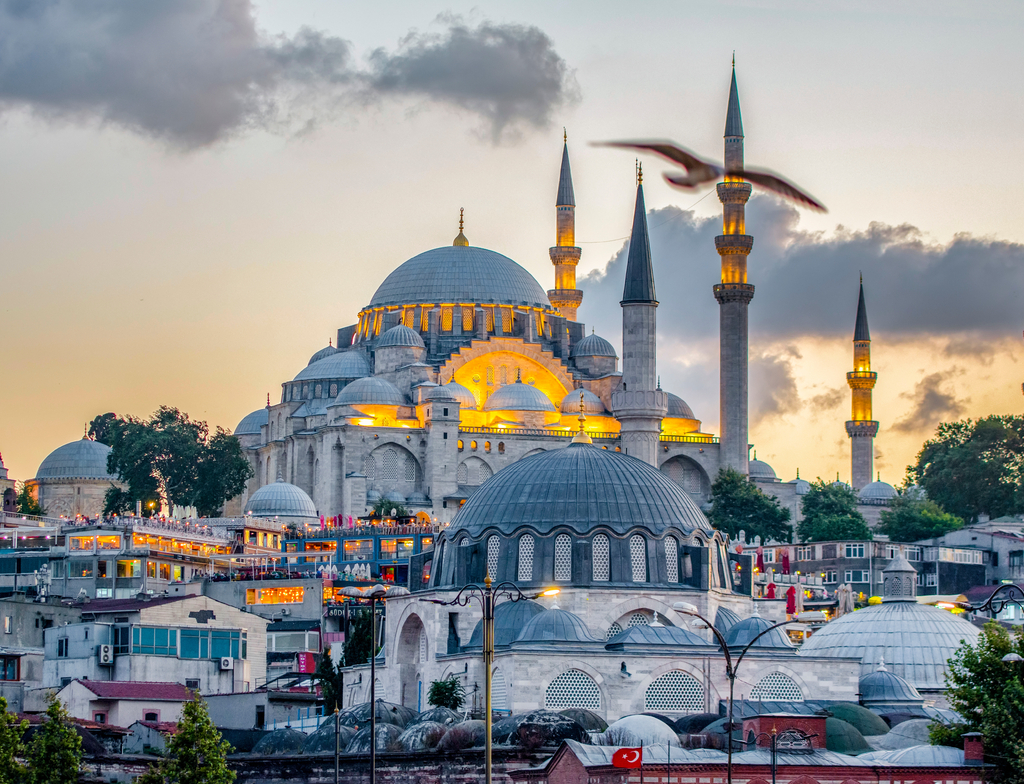 Lais Puzzle - Süleymaniye-Moschee Die Süleymaniye-Moschee ist eine osmanische kaiserliche Moschee auf dem Dritten Hügel in Istanbul, Türkei - 1.000 Teile p-352379