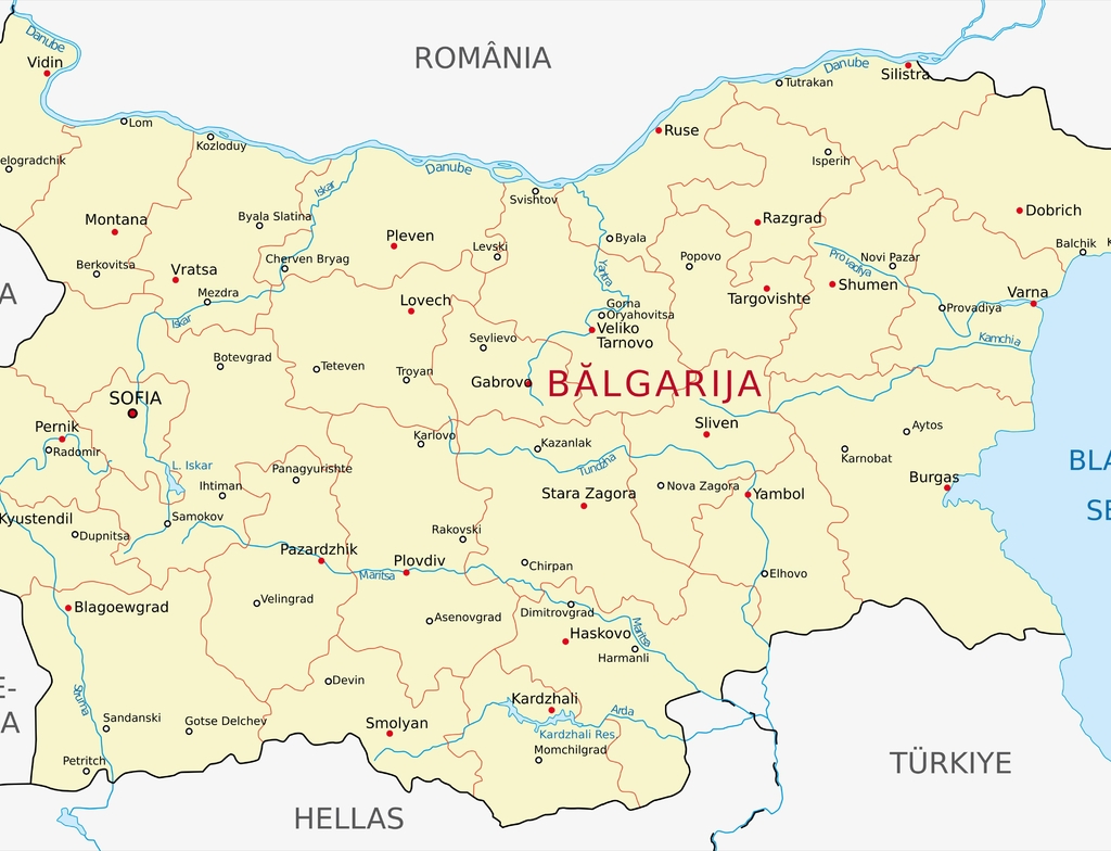 Lais Puzzle - Karte Bulgarien - 1.000 Teile p-352603
