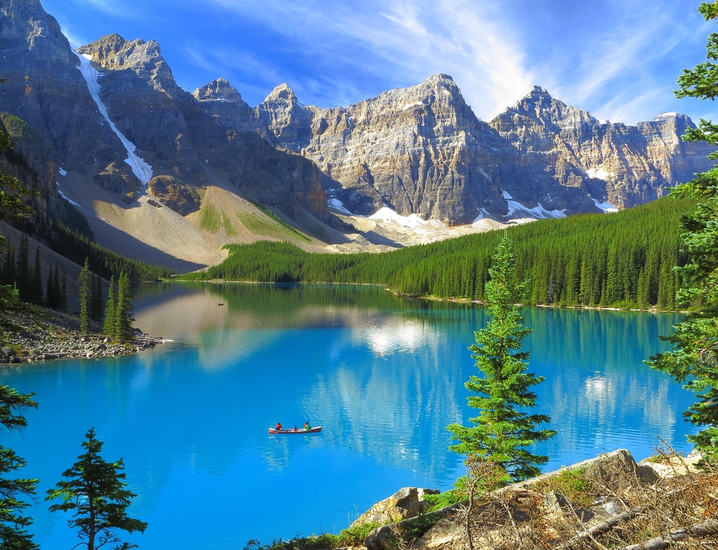 Lais Puzzle - Lebendige Farben des Moraine-Sees im Banff-Nationalpark, Kanada - 1.000 Teile p-352606