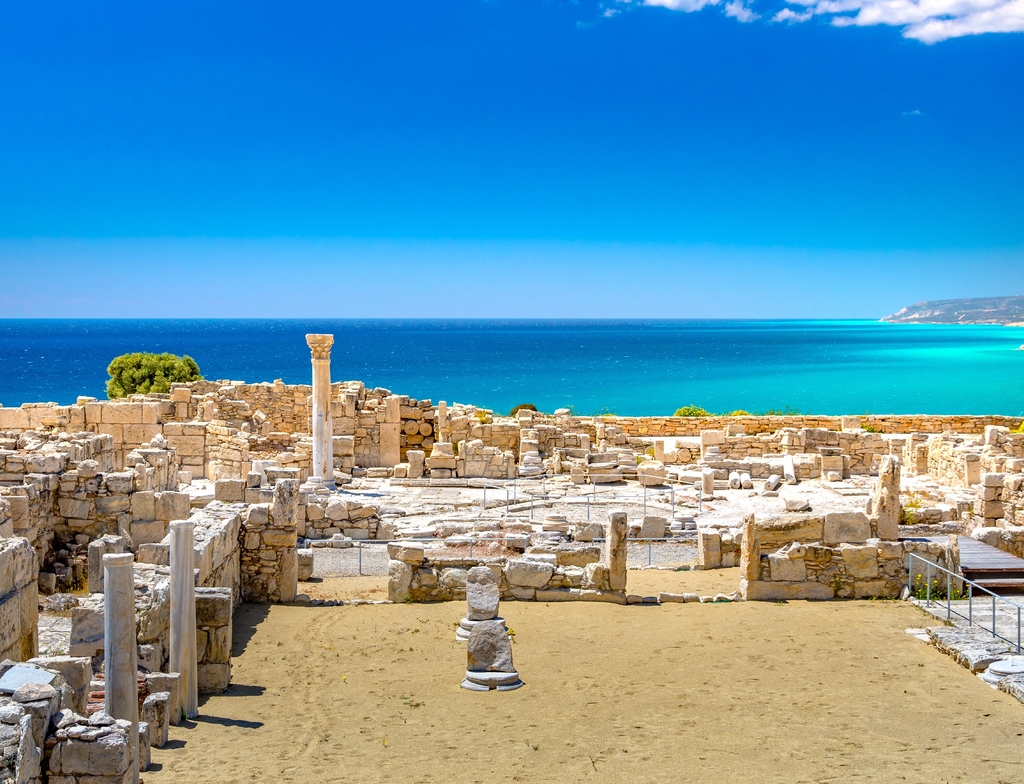 Lais Puzzle - Achilles' Haus Kourio Basilika im Heiligtum des Apollo in der archäologischen Welterbestätte Kourion bei Limassol (Lemesos), Zypern - 1.000 Teile p-352789