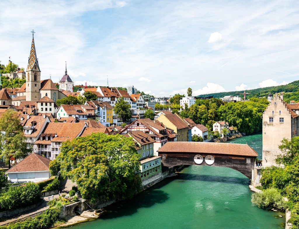 Lais Puzzle - Ansicht von Baden, einer Stadt im Aargau, Schweiz - 1.000 Teile p-352837