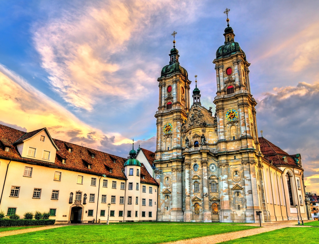Lais Puzzle - Die Kathedrale der Abtei St. Gallen in St. Gallen. UNESCO-Welterbe in der Schweiz - 1.000 Teile p-352855