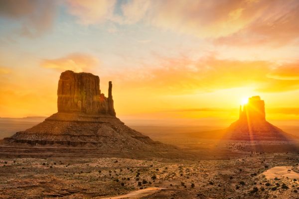 Puzzle 1000 Teile XXL – Monument Valley, Utah & Arizona – 90 X 67 Cm – Premium-Pappe – Inkl. Motiv-Vorlage