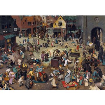 Lais Puzzle - Pieter Bruegel d. Ä. - Serie der bilderbogenartigen Gemälde, Streit des Karnevals mit der Fastenzeit - 500 & 1.000 Teile