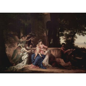 Lais Puzzle - Louis Gauffier - Ruhepause der Heiligen Familie in Ägypten - 1.000 Teile