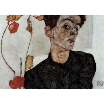 Lais Puzzle - Egon Schiele - Selbstporträt mit Lampionfrüchten - 1.000 Teile