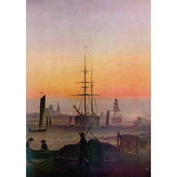 Lais Puzzle - Caspar David Friedrich - Schiffe im Hafen von Greifswald - 1.000 Teile