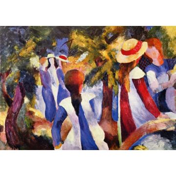 Lais Puzzle - August Macke - Mädchen im Grünen - 1.000 Teile