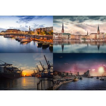 Lais Puzzle - Collage Hamburg - 500 & 1.000 Teile