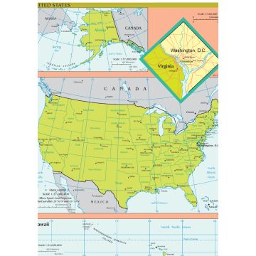 Lais Puzzle - Landkarte USA - 1.000 Teile