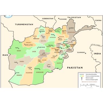 Lais Puzzle - Landkarte Afghanistan Verwaltung - 1.000 Teile
