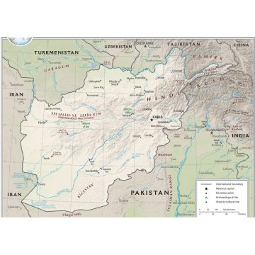 Lais Puzzle - Physische Landkarte Afghanistan - 1.000 Teile