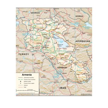Lais Puzzle - Physische Landkarte Armenien - 1.000 Teile
