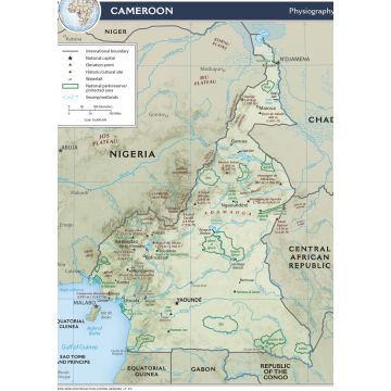Lais Puzzle - Physische Landkarte Kamerun - 1.000 Teile