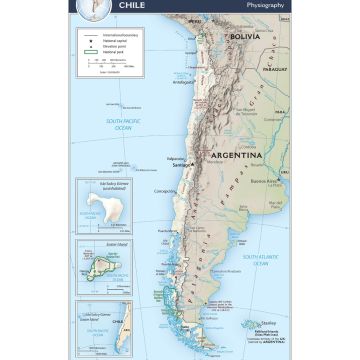 Lais Puzzle - Physische Landkarte Chile - 1.000 Teile