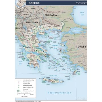 Lais Puzzle - Physische Landkarte Griechenland - 1.000 Teile