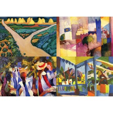 Lais Puzzle - Collage August Macke VIII - 1.000 Teile