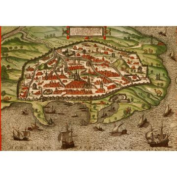 Lais Puzzle - Historische Stadtkarte Alexandria 1575 - 1.000 Teile