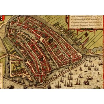 Lais Puzzle - Historische Stadtkarte Amsterdam 1572 - 1.000 Teile