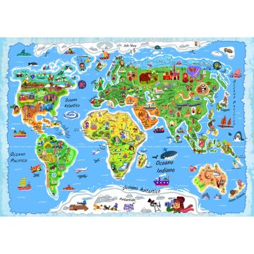 Lais Puzzle - Weltkarte in italienisch - 1.000 Teile