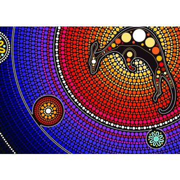 Lais Puzzle - Aborigines Kunst mit Känguru - 100, 200, 500 & 1.000 Teile