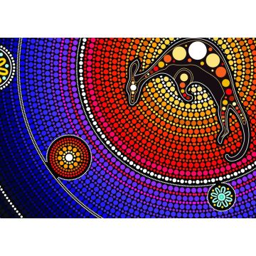 Lais Puzzle - Aborigines Kunst mit Känguru - 1.000 Teile