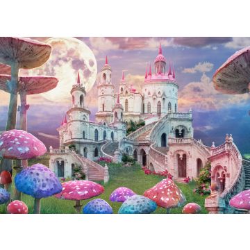 Lais Puzzle - Fantasie, Landschaft mit Pilzen und Schloss, Alice im Wunderland - 100, 200, 500 & 1.000 Teile